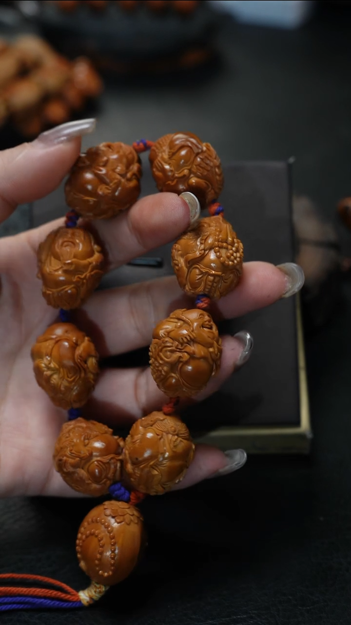 手串/手链橄榄核嘟*宝鱼子精品核文化