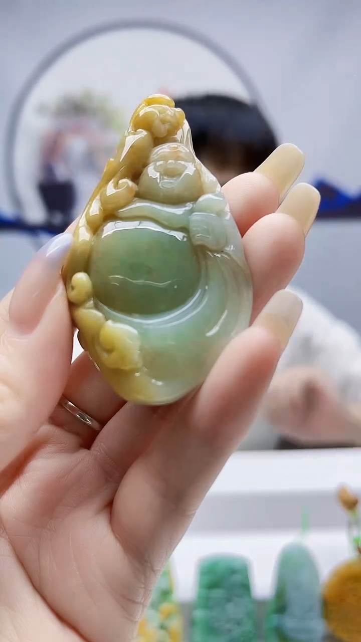 未镶嵌定制翡翠毛货挂件29