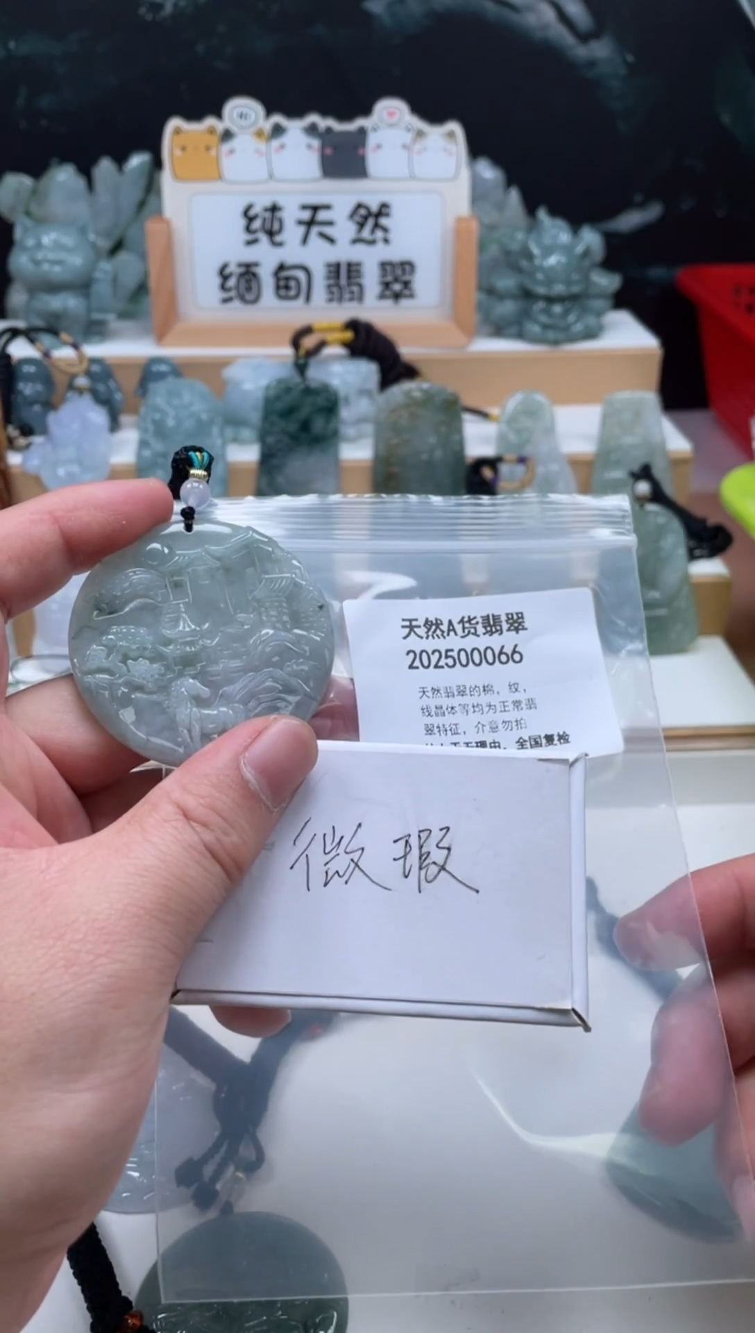 颈饰未镶嵌翡翠翠峰翡翠202512100034