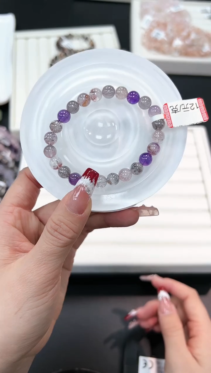 【闪购商品】水晶手串未镶嵌57b多样性发其一/1条默认微瑕