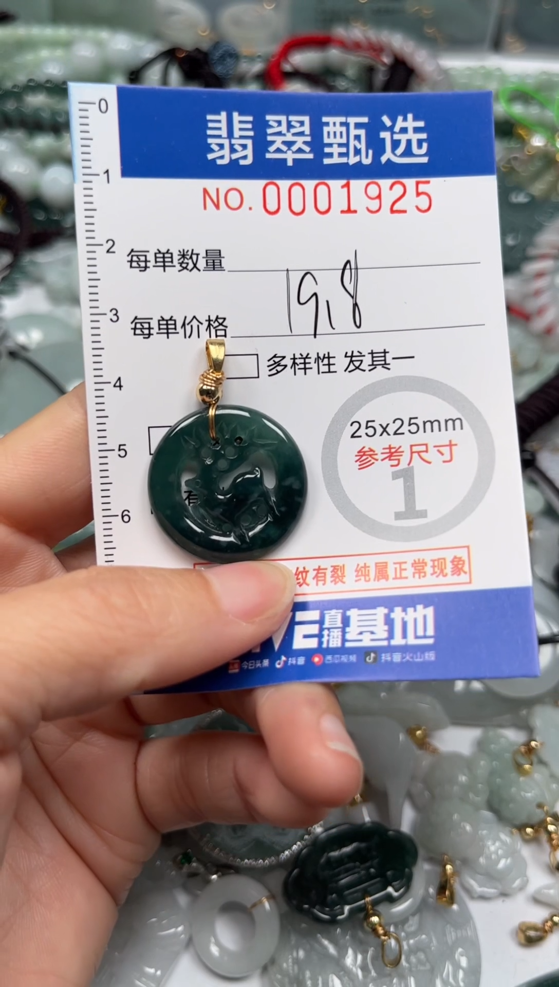 【闪购商品】翡翠颈饰未镶嵌00..1925