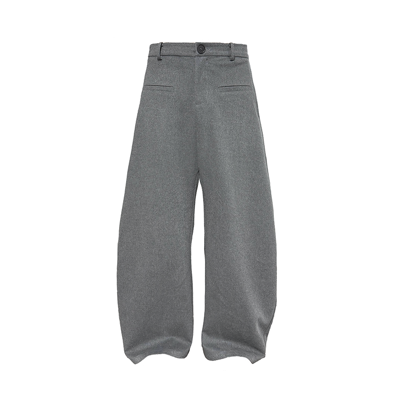 JCAESAR PANTS 反穿打褶磨毛低裆长裤 磨毛质感 两面反穿 弯刀