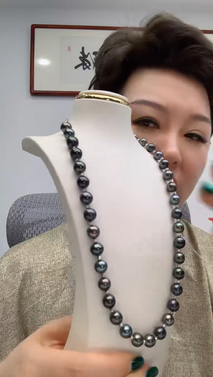 【闪购商品】海水珍珠项链银S925镶嵌92 9-10mm