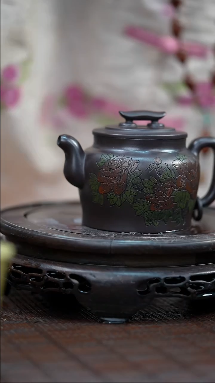 茶壶紫砂宜兴紫砂岁颐传砂原矿全手12