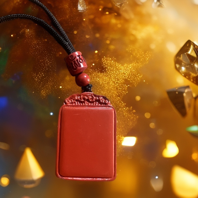 含辰砂工艺品含辰砂水飞砂平安无事牌男女同款