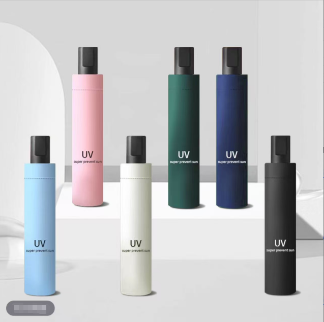 轻巧便携折叠晴雨两用防晒防紫外线手动遮阳伞适合学生