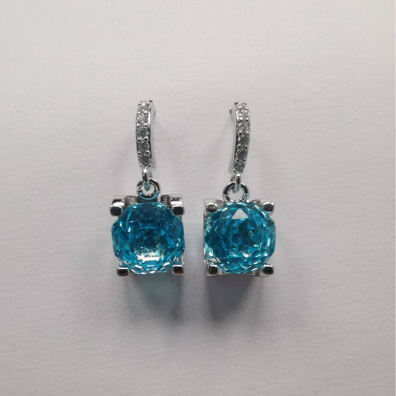 海蓝宝石耳饰 品质级E0715