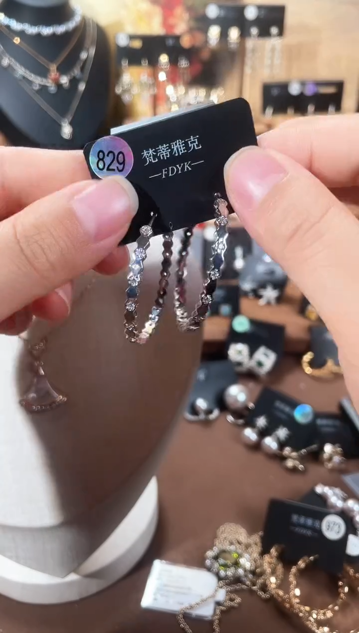 合金925银锆石梵829