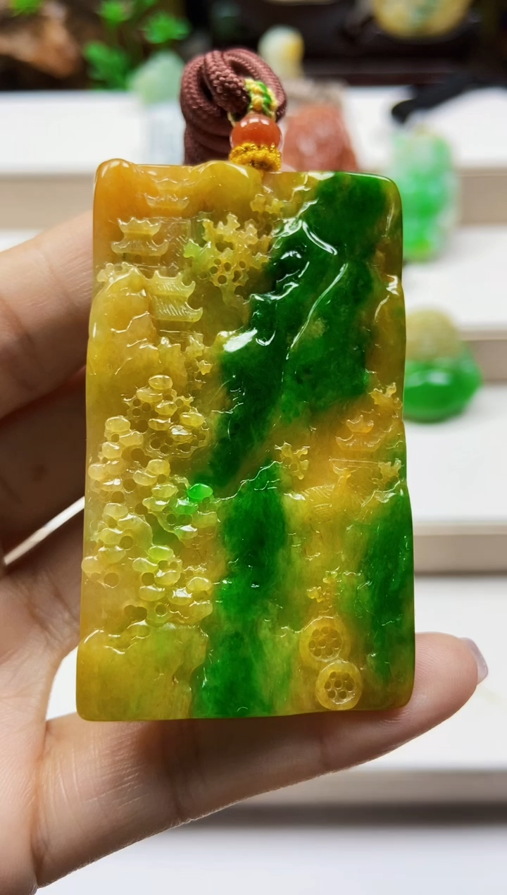 颈饰未镶嵌翡翠翡翠A货