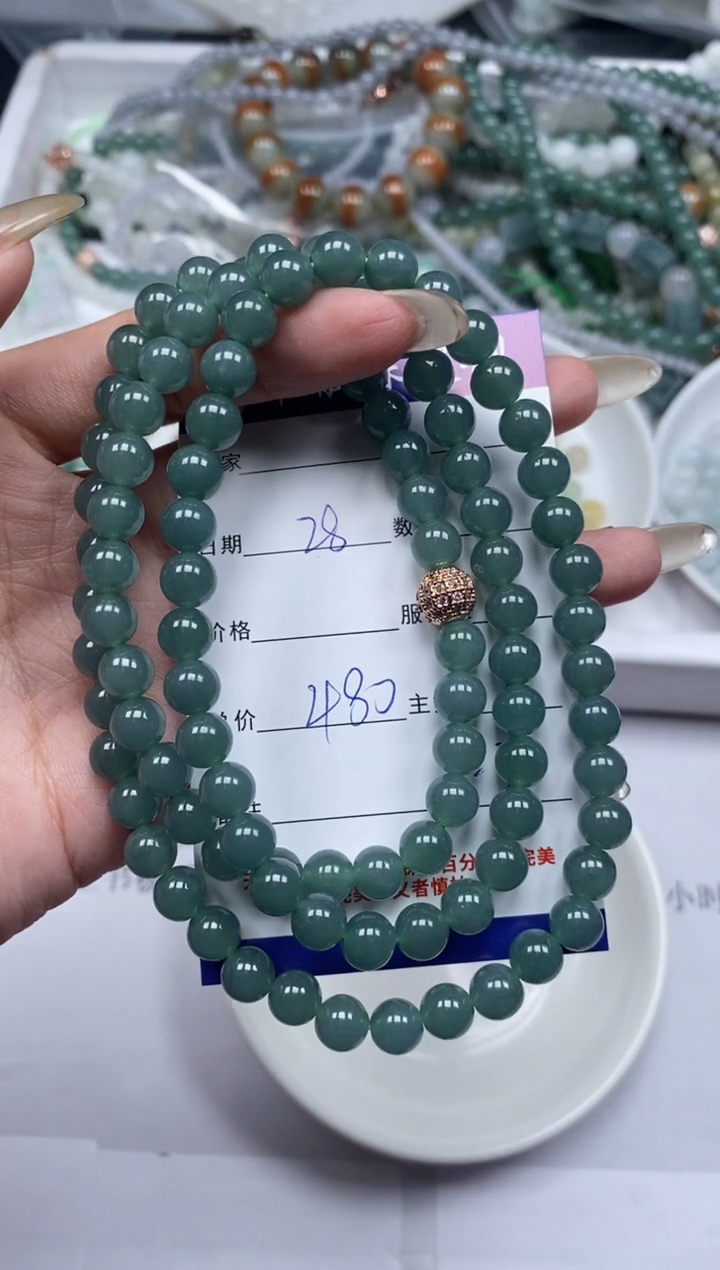 【闪购商品】翡翠颈饰未镶嵌贞城散珠批发DIY