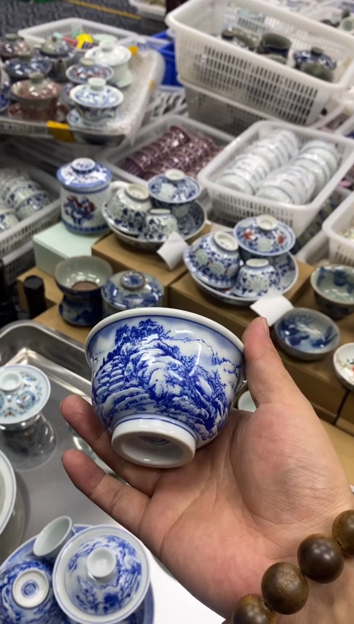 摆件陶景德陶瓷茶具容量约100