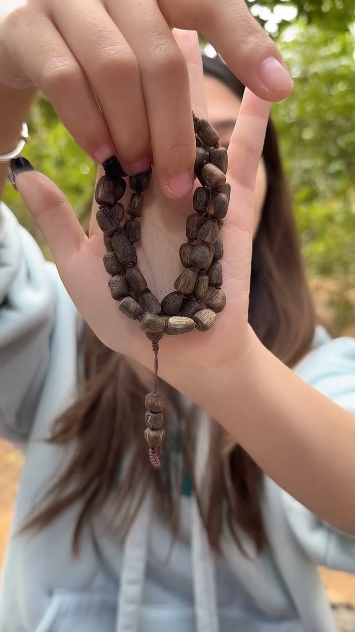 【闪购商品】沉香手串奇楠沉香 多圈树丁18克+ 多样性发一 