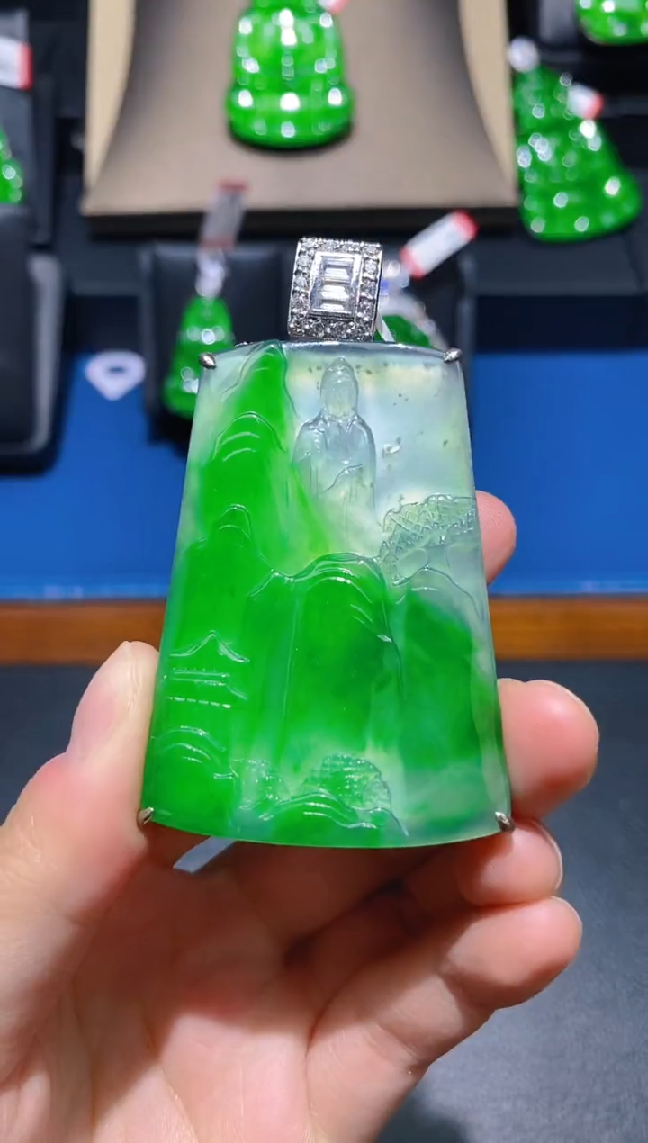 【闪购商品】翡翠颈饰未镶嵌天然A货翡翠22