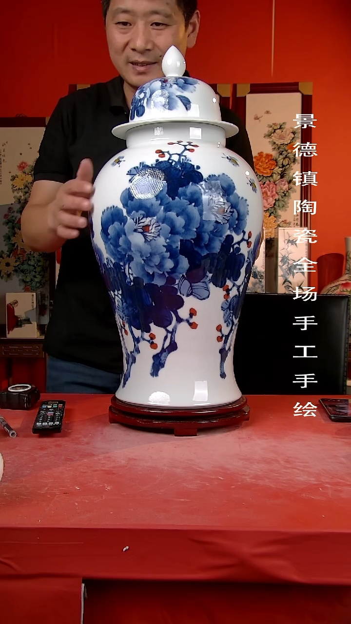 摆件景德镇陶瓷 手工手绘15