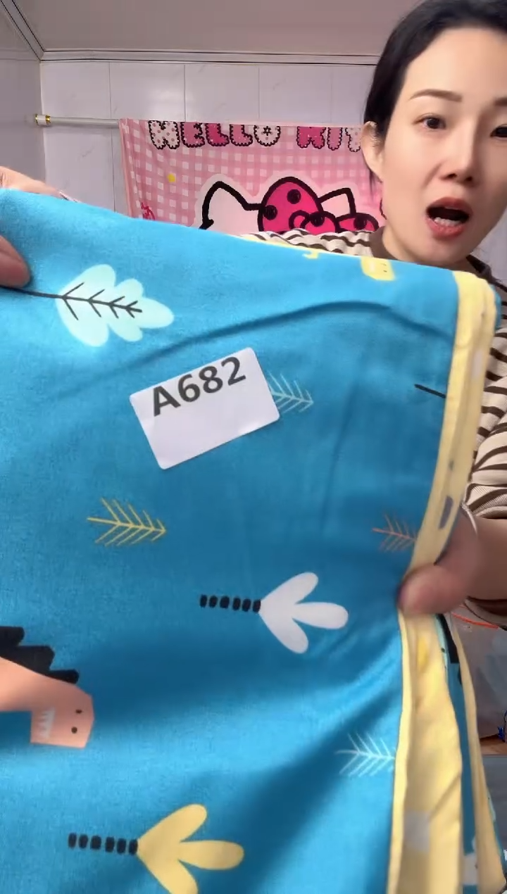 牛奶绒682一米五三件套植物羊绒棉