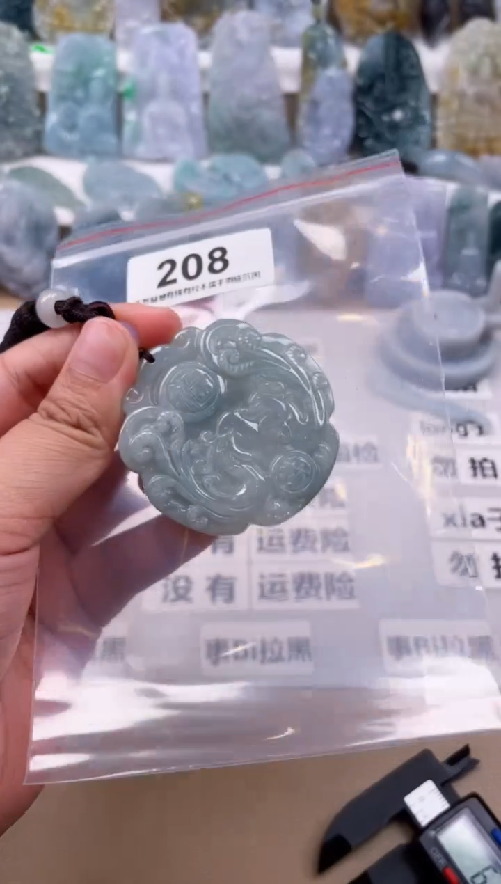 【闪购商品】翡翠颈饰未镶嵌天然缅甸A货翡翠208