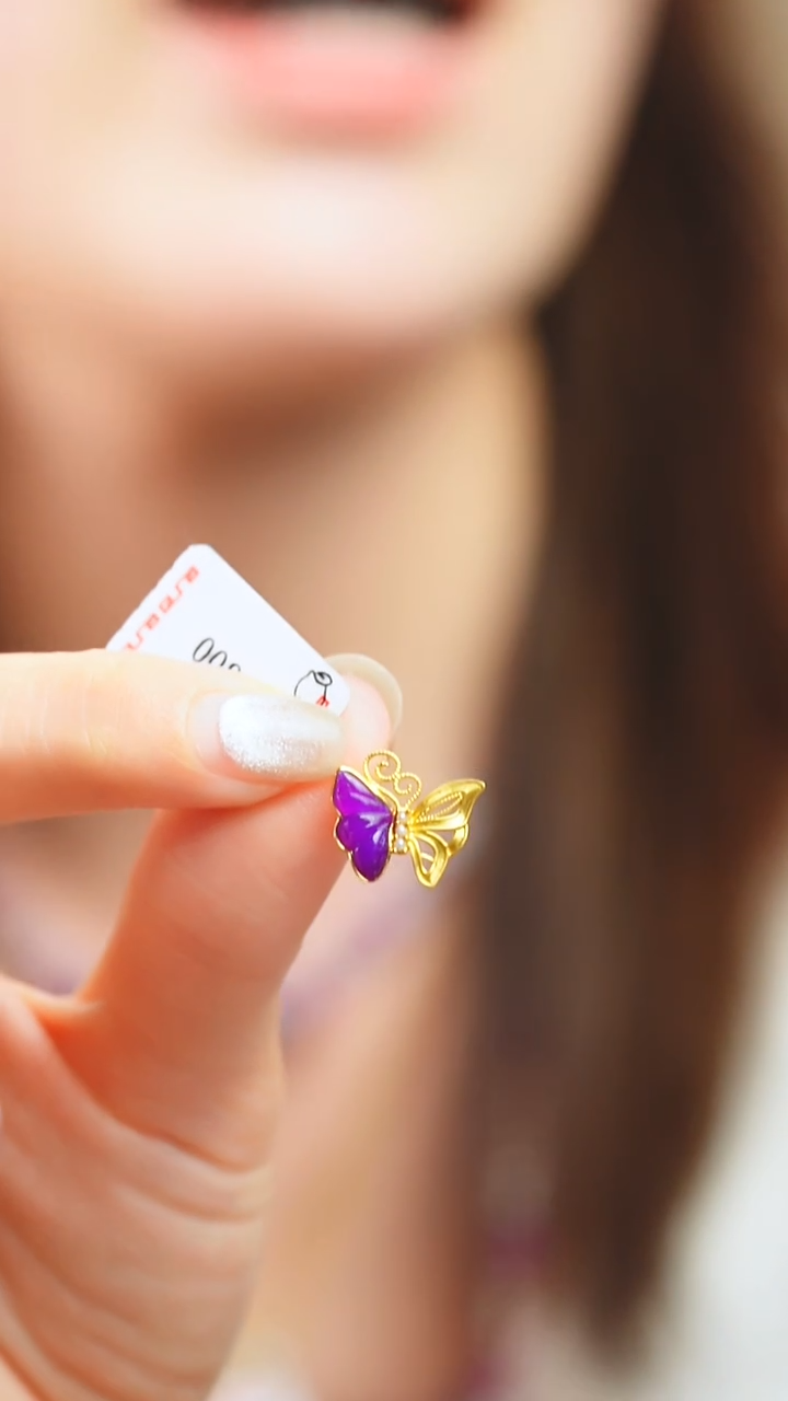 18K金镶嵌苏纪石（舒俱来）吊坠(不含链)2