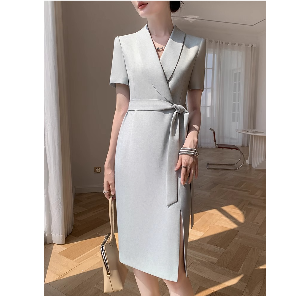 高端西装连衣裙女2025夏季新款高级职业气质女神范夏天裙子24ST73
