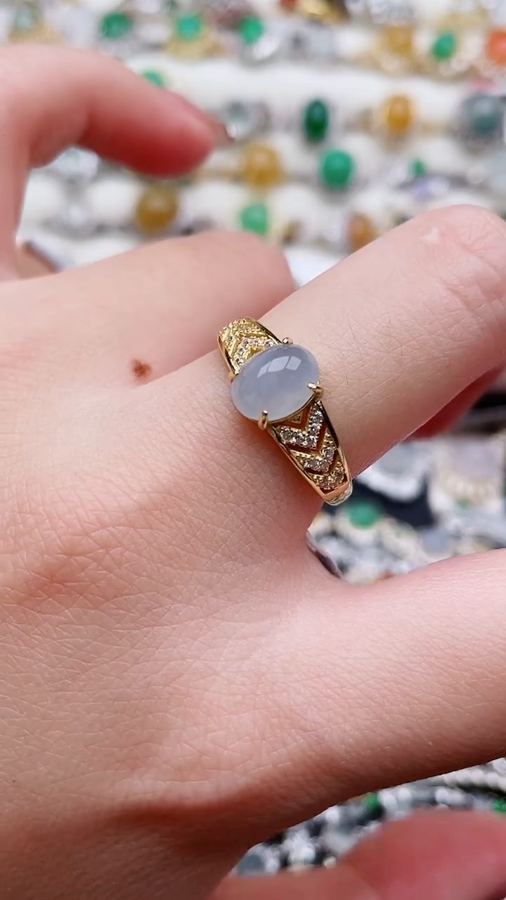 银S925镶嵌戒指翡翠31