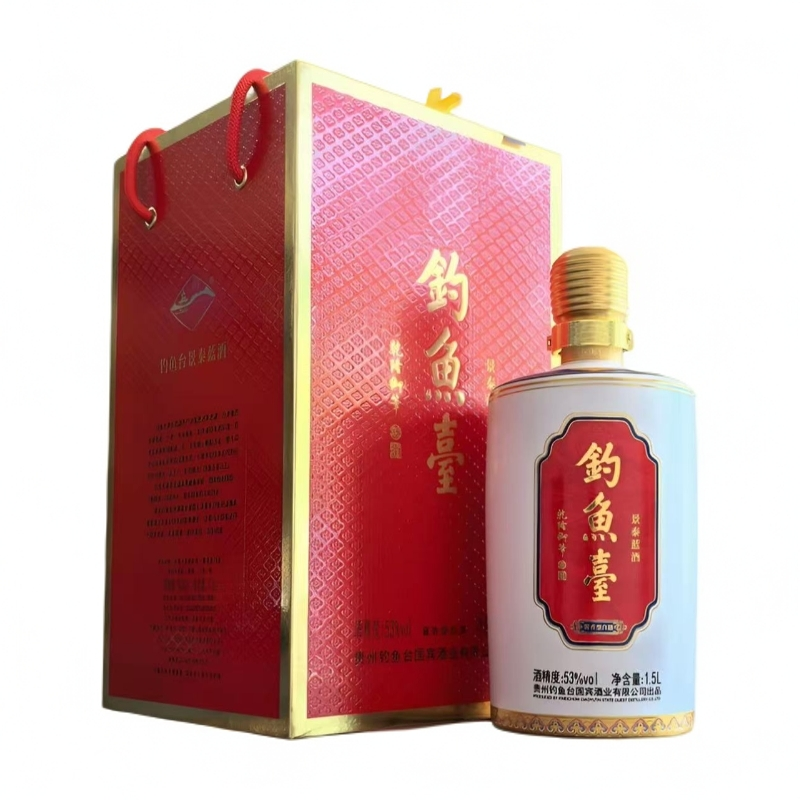 钓鱼台【2022年】钓鱼台关公酒（酱香型白酒）【1.5L】单瓶装53度1.5L