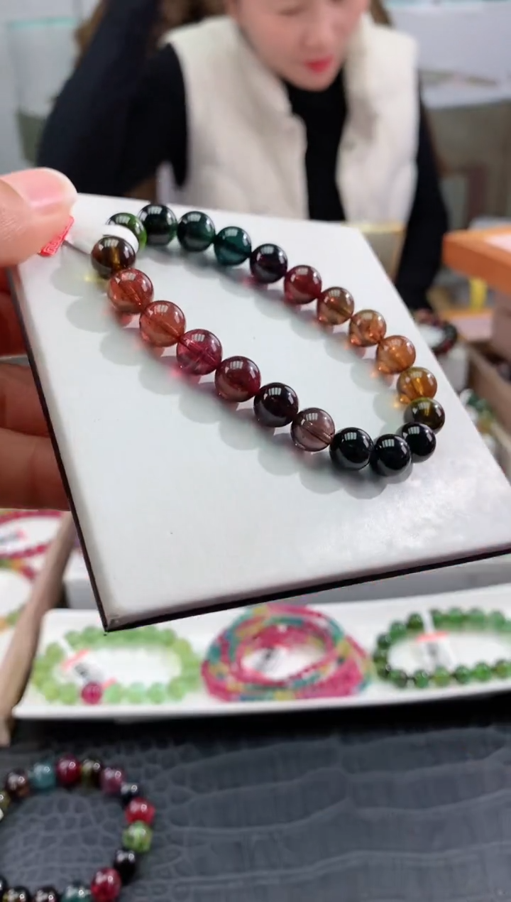 【闪购商品】碧玺手串未镶嵌多样性发一条