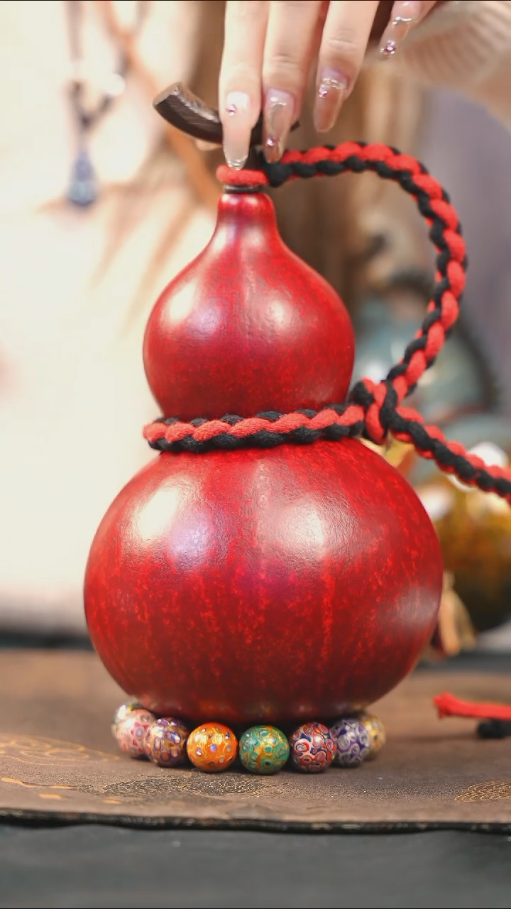 【闪购商品】WD163大漆酒葫芦不包手串及旋转底座