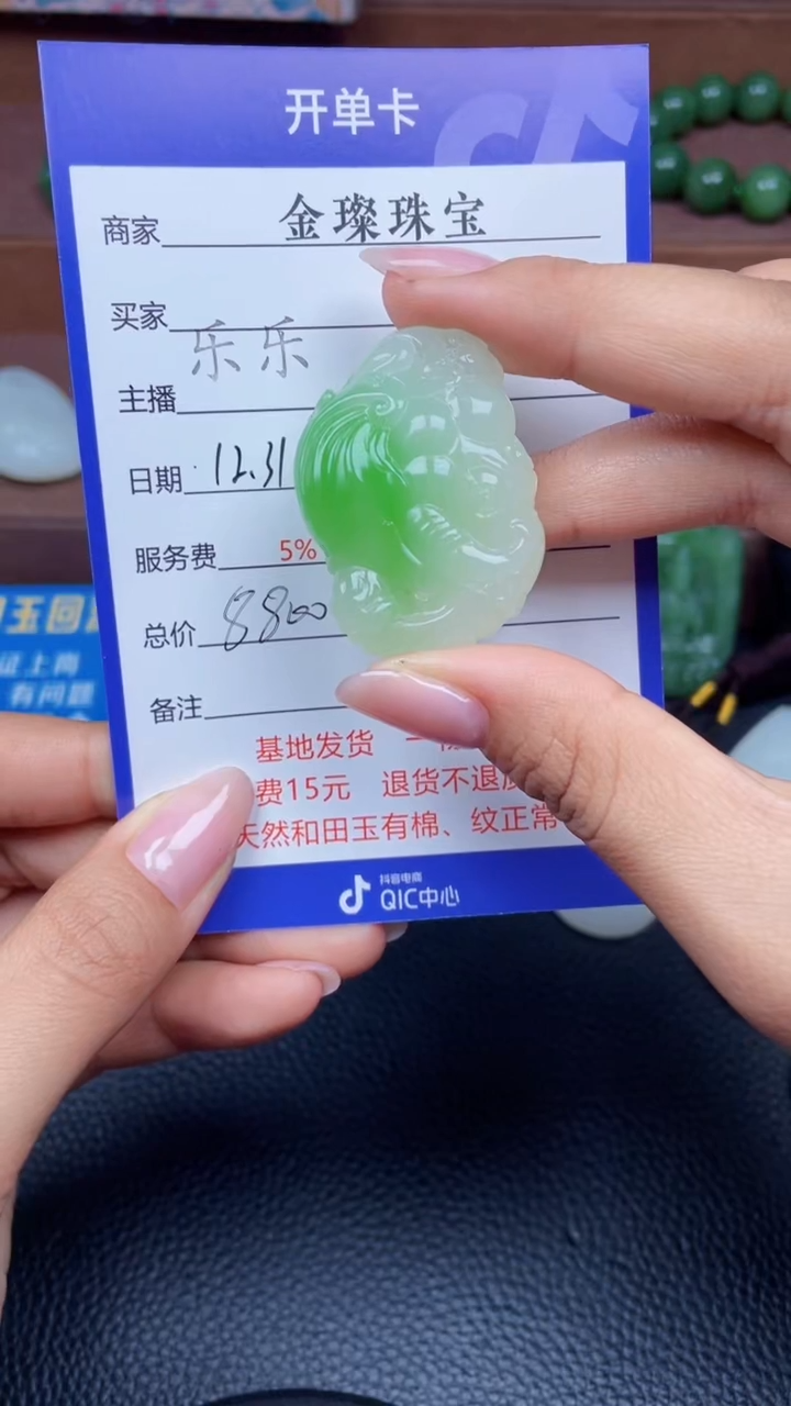 颈饰未镶嵌和田玉Y576