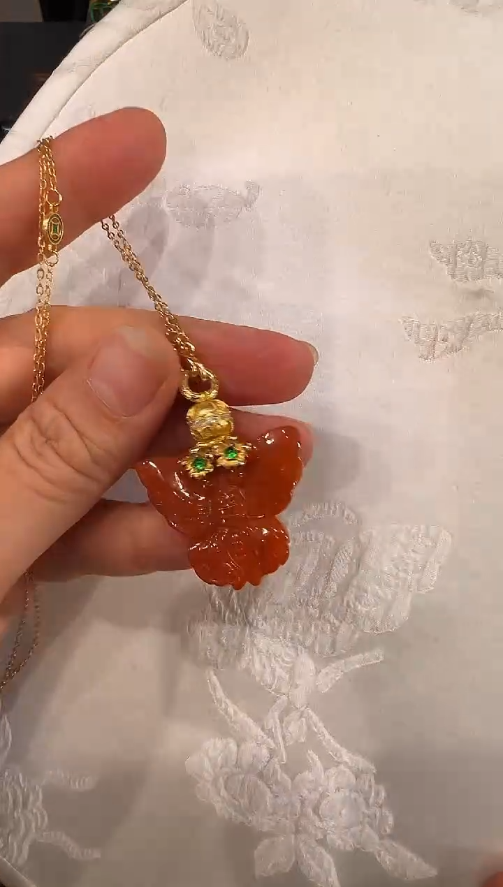 颈饰未镶嵌翡翠国风