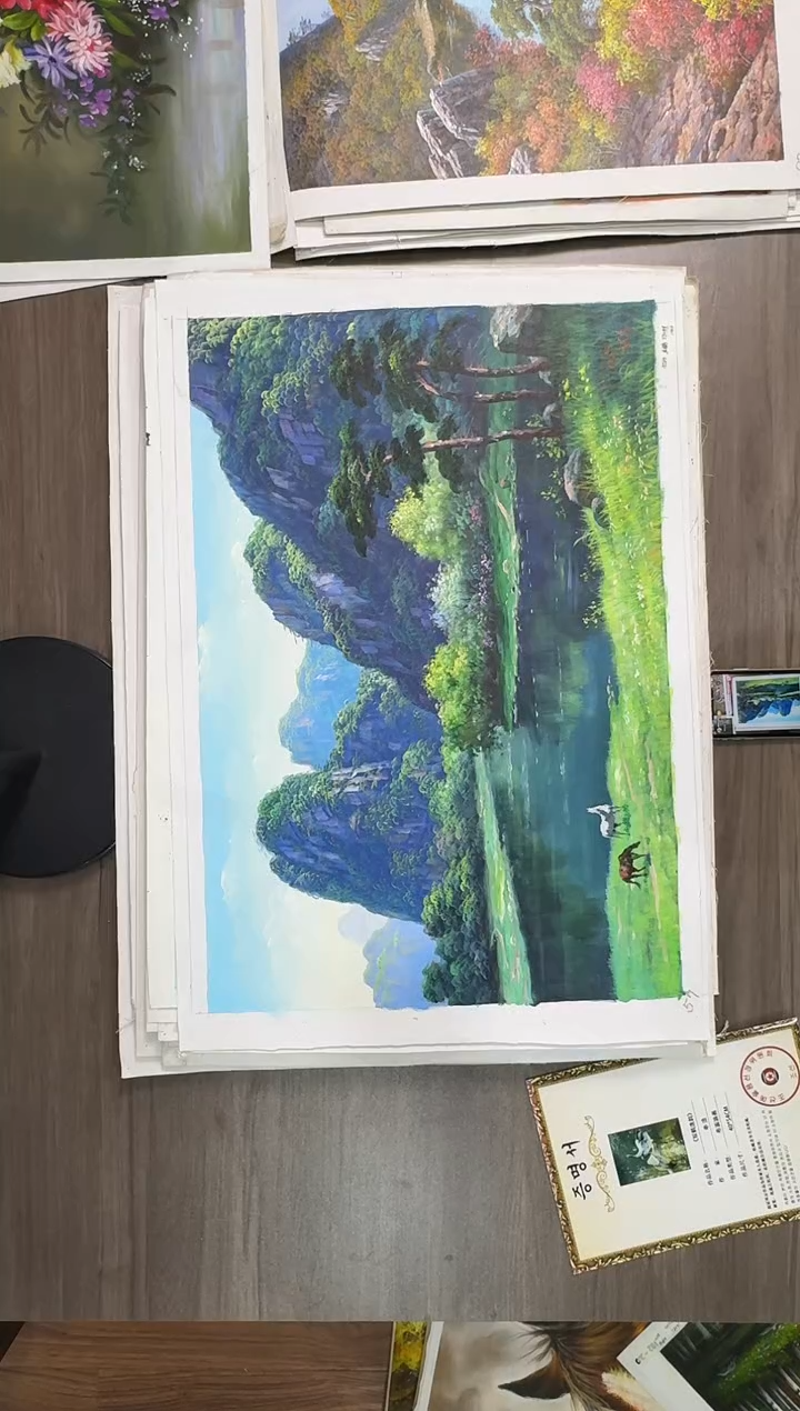 油画【158号】约50*70cm丨朝鲜原创纯手绘孤品油画丨顺丰包邮
