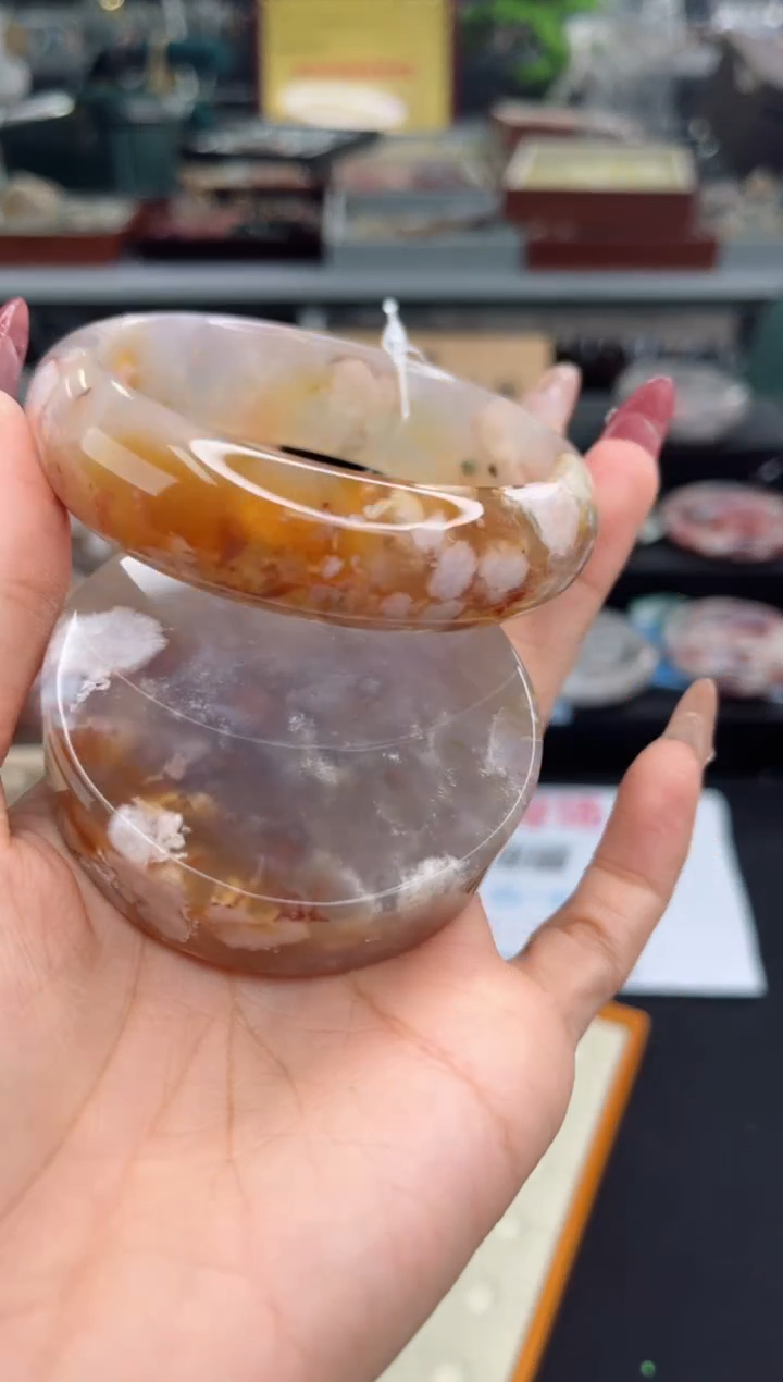 【闪购商品】石英质玉手镯未镶嵌圈60口（赠品镯心）6569281