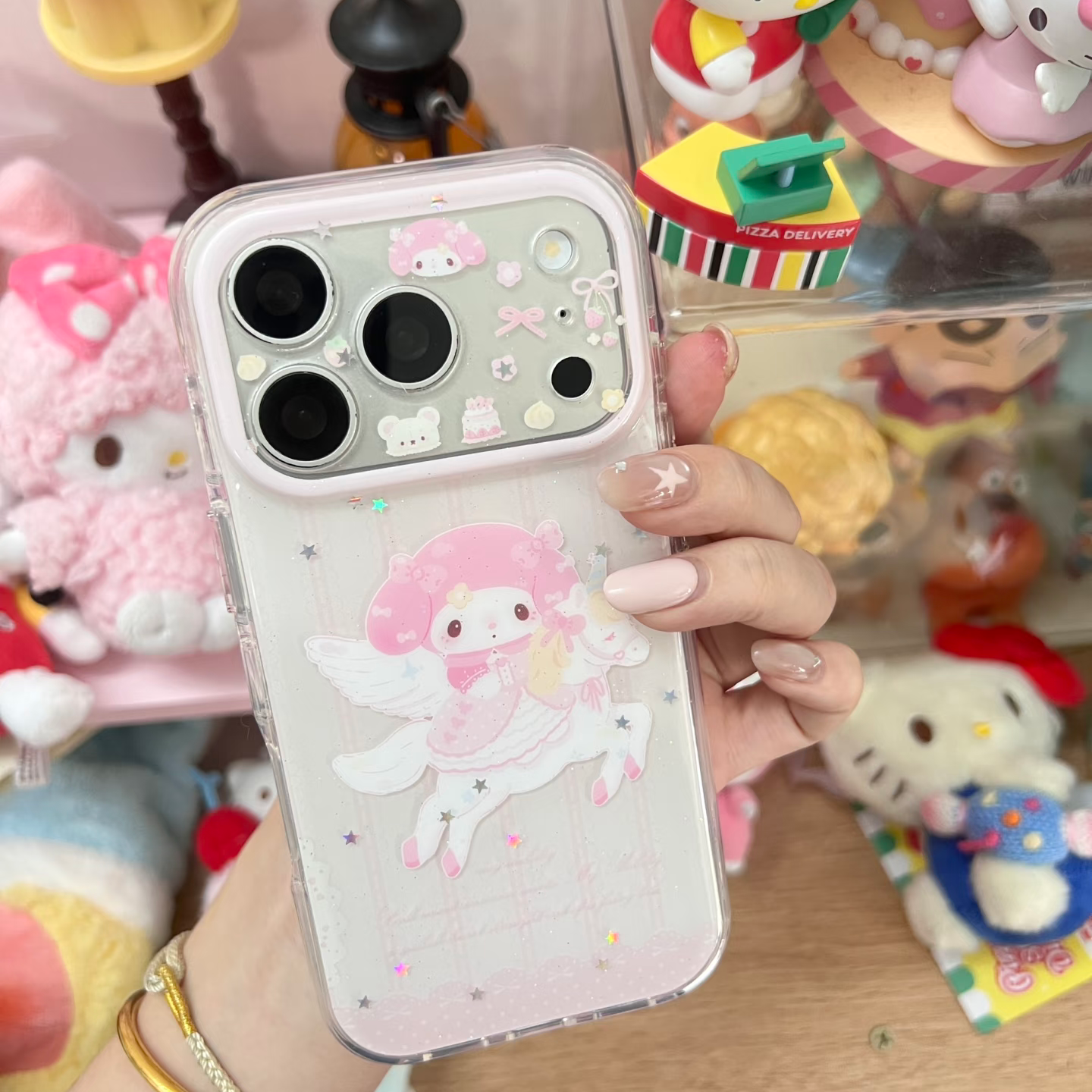 卡通独角兽精控美乐蒂适用iPhone17promax16苹果15手机壳14