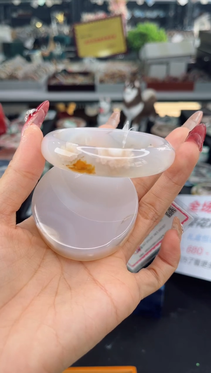 【闪购商品】石英质玉手镯未镶嵌57圈口（赠品镯心）3572170