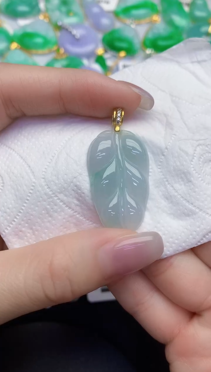 颈饰未镶嵌翡翠缅甸天然翡翠A货