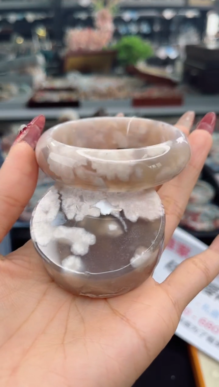 【闪购商品】石英质玉手镯未镶嵌56圈口（赠品镯心）1790469