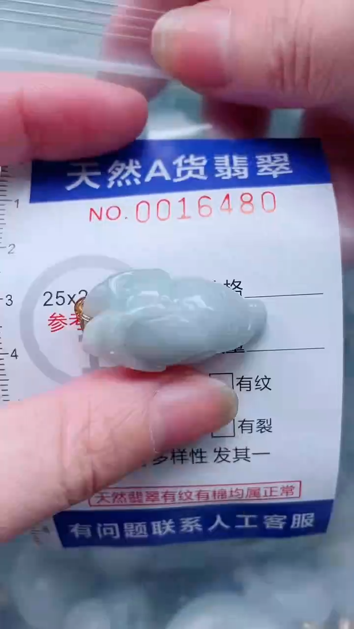 翡翠未镶嵌吊坠(不含链)1