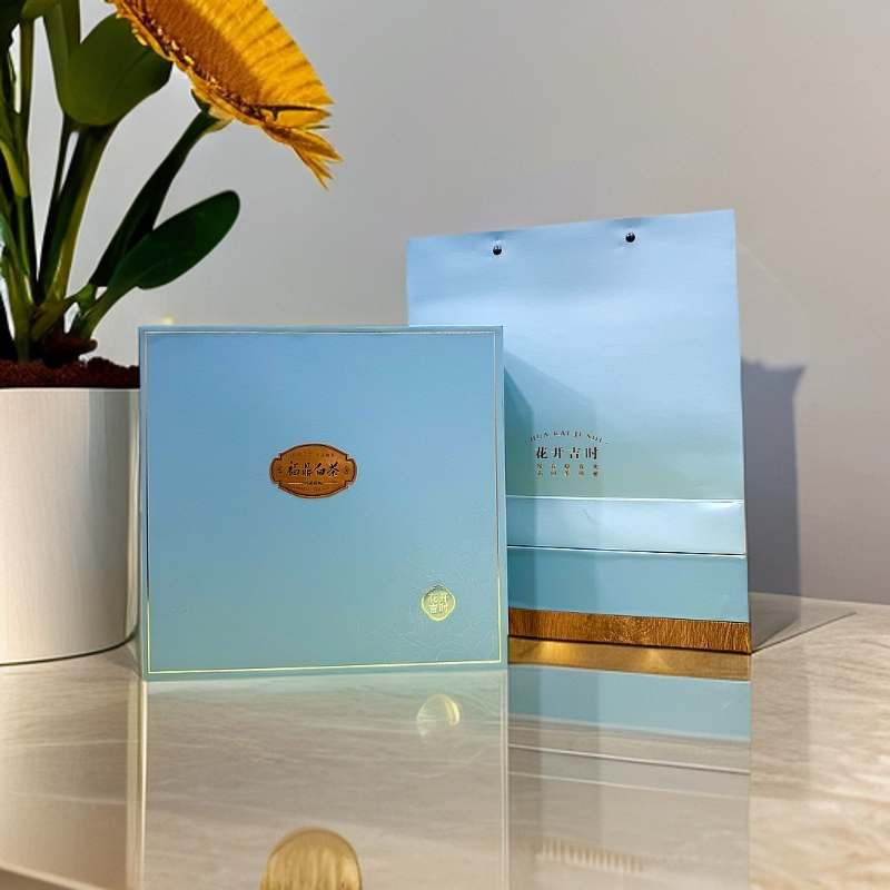 【远大前程】福鼎寿眉老白茶 300g/饼 花开吉时茶叶礼盒装 -兵