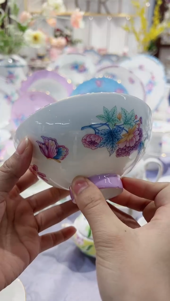 【闪购商品】骨瓷5寸高脚碗