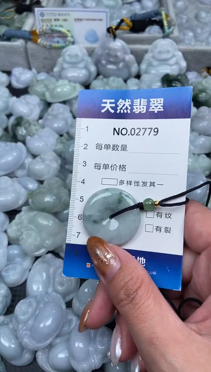 颈饰未镶嵌翡翠纯天然A货翡翠2779