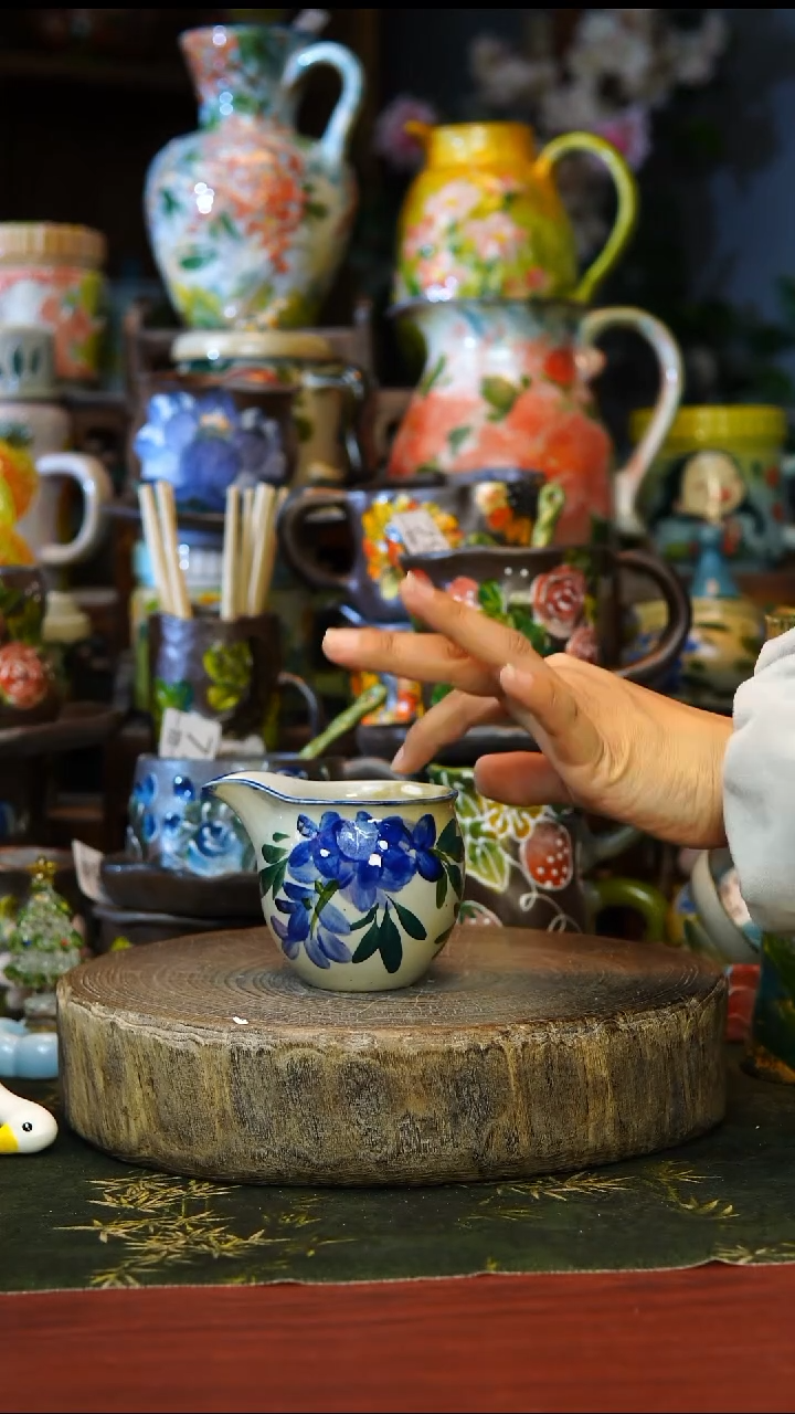 陶瓷81景德镇手工手绘釉下彩