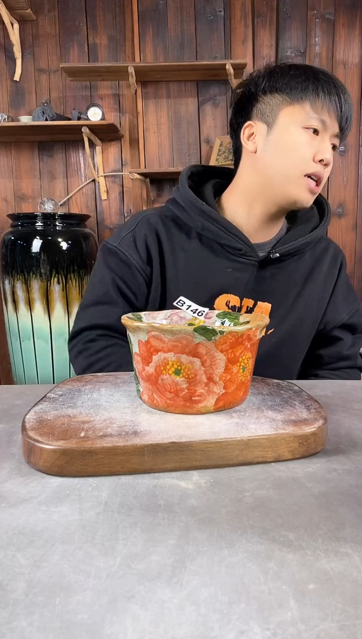 【闪购商品】碗146，手工手绘，新年快乐！