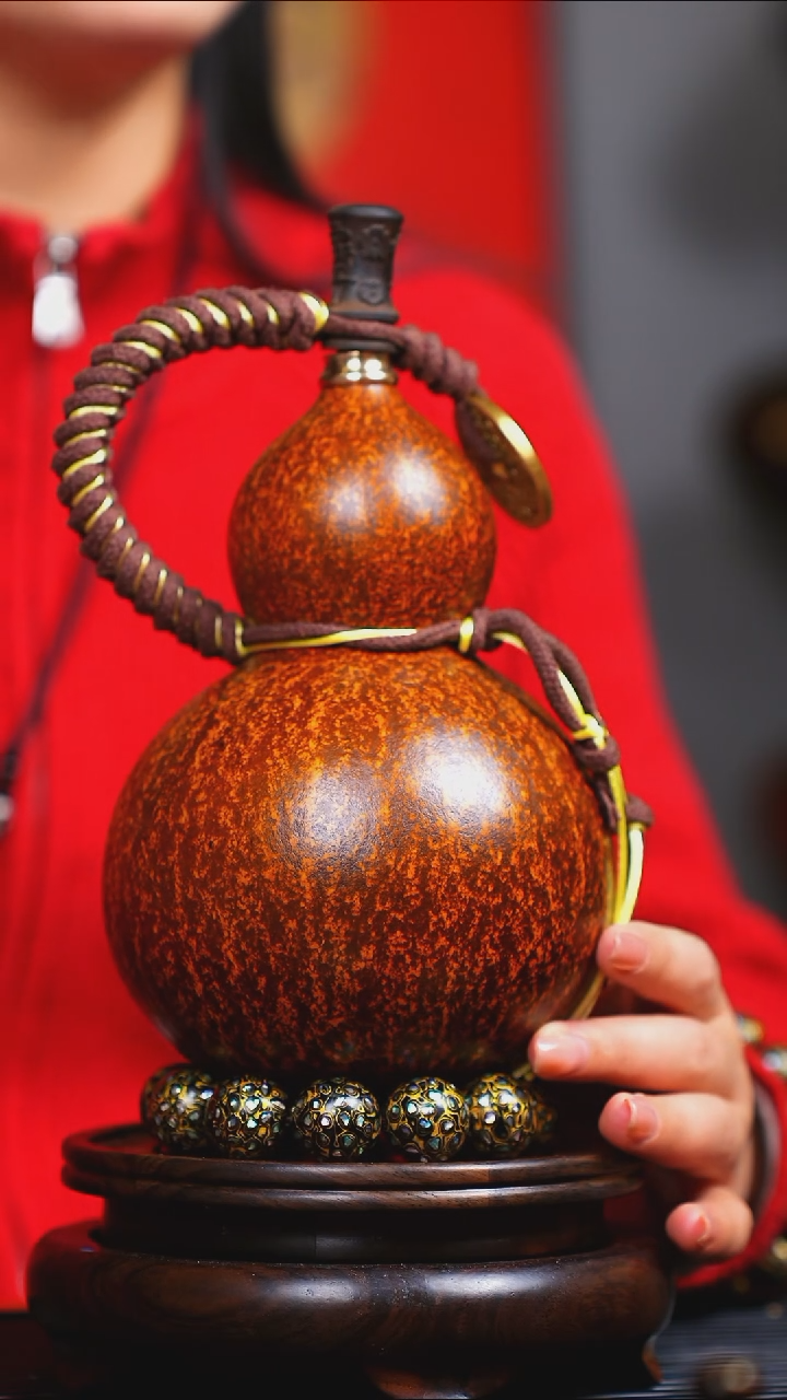 【闪购商品】JP136过年礼臻选大漆酒葫芦