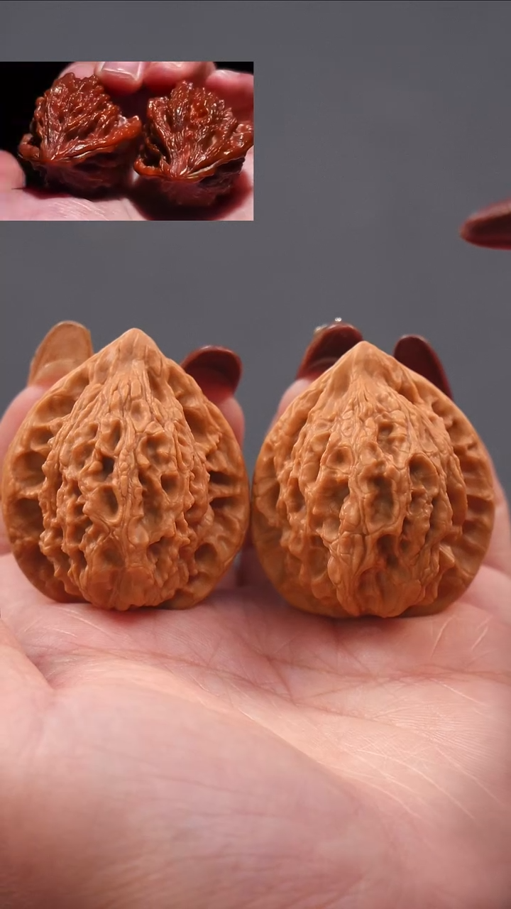 【闪购商品】文玩核桃把件35十三陵鸡心