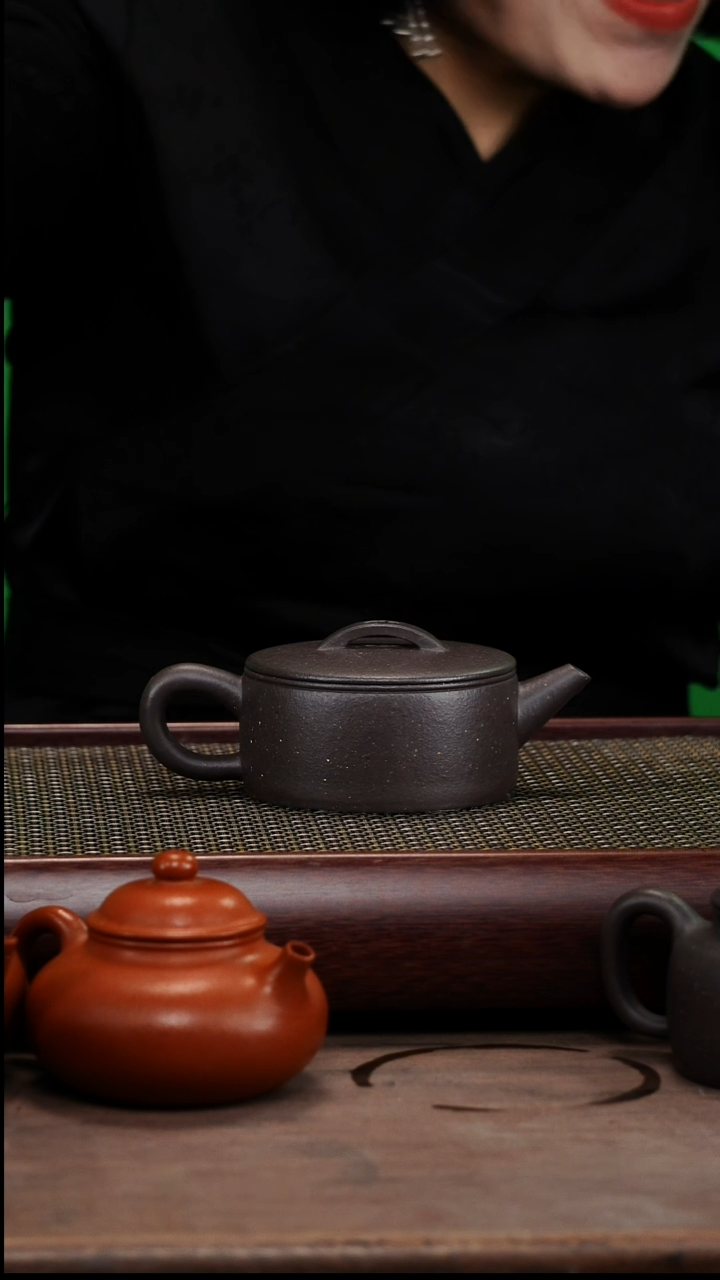 【闪购商品】紫砂茶壶全手零添加天青汉瓦壶