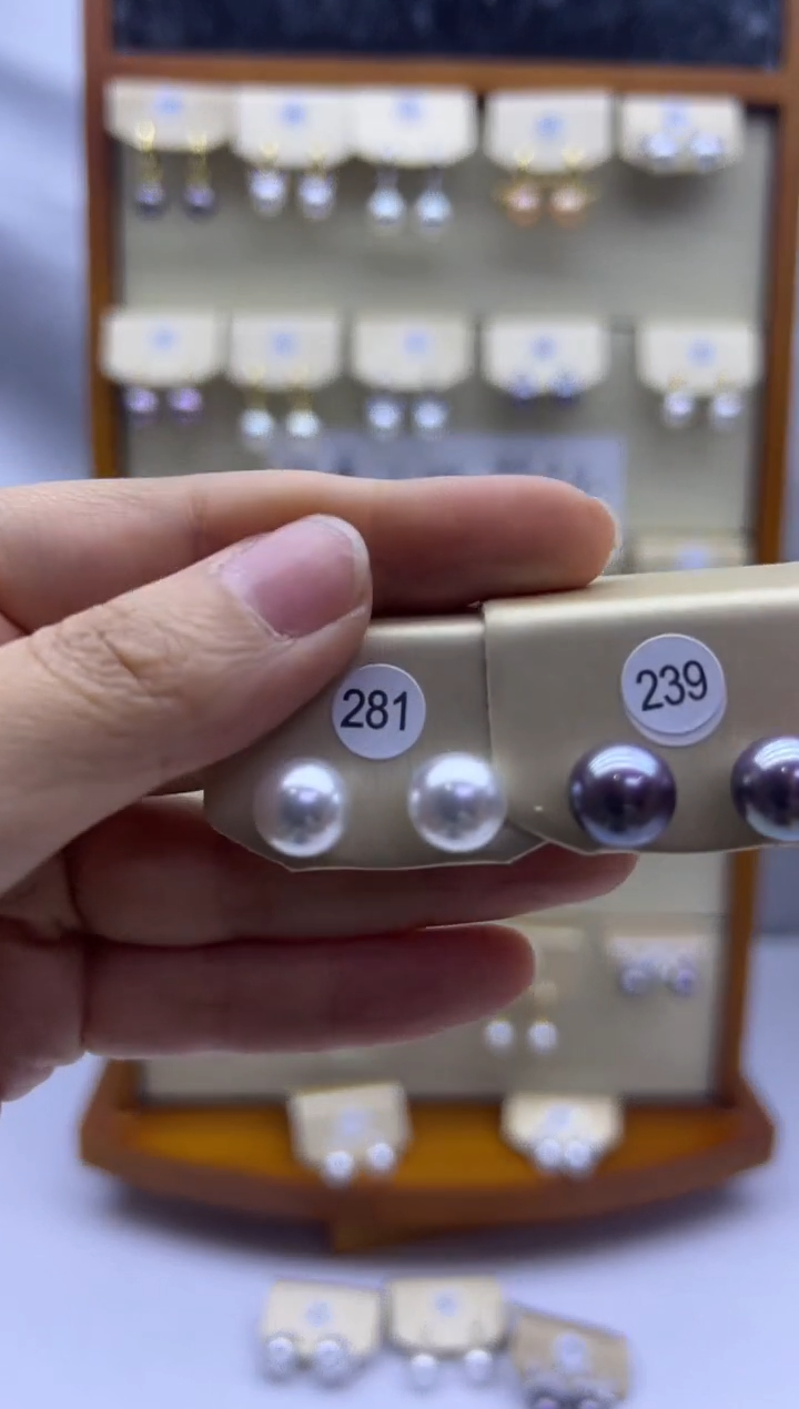 未镶嵌耳饰淡水珍珠239+281