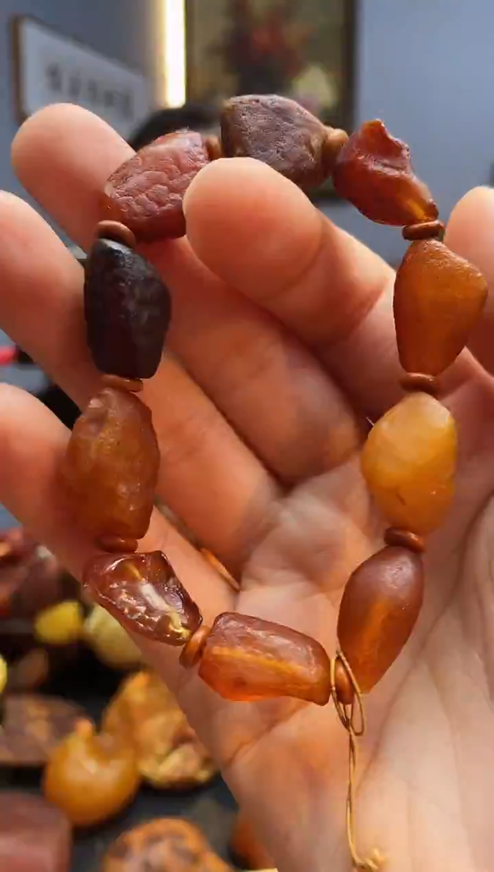 手链琥珀未镶嵌手串