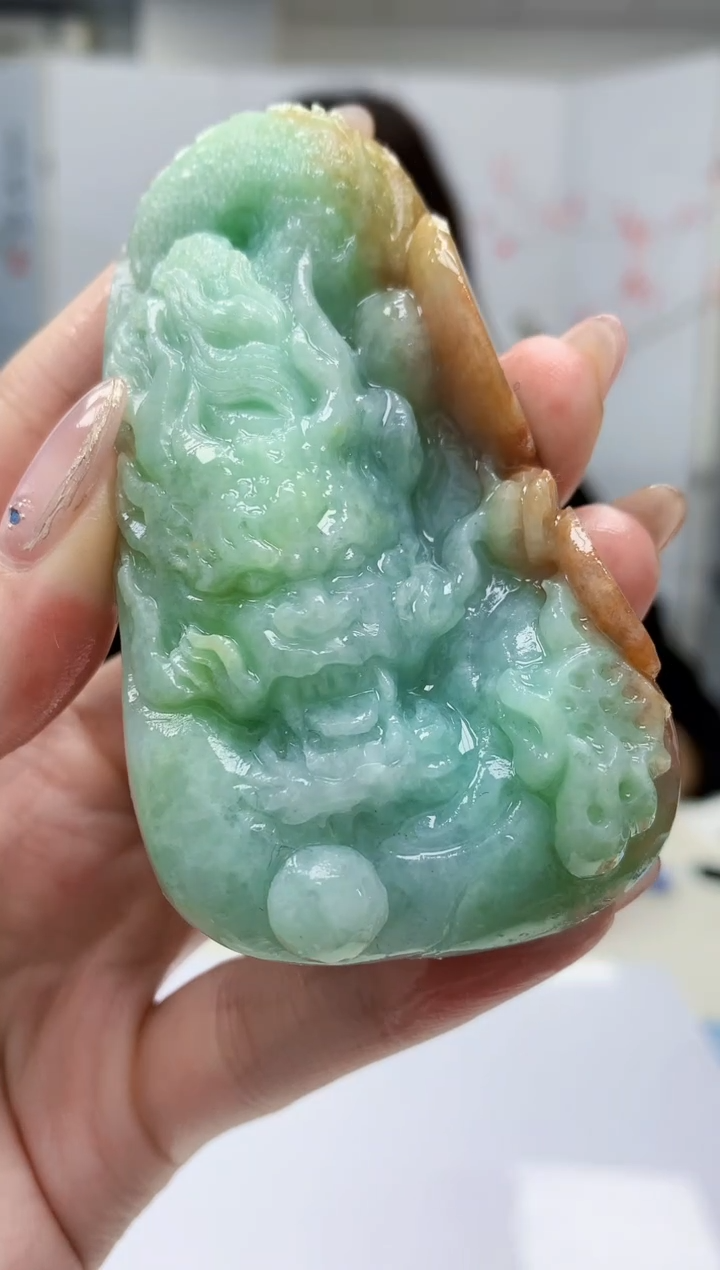 【闪购商品】定制翡翠未镶嵌4829jw-毛货挂件73