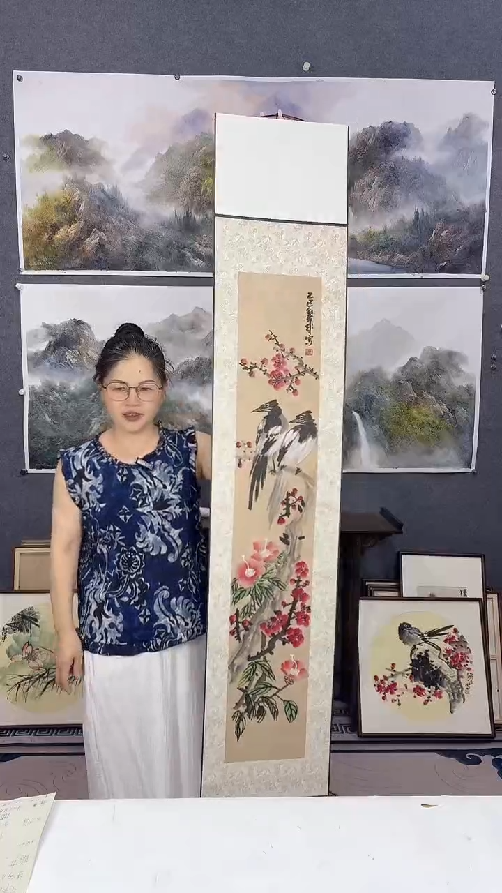 国画113*48吴铁成作品