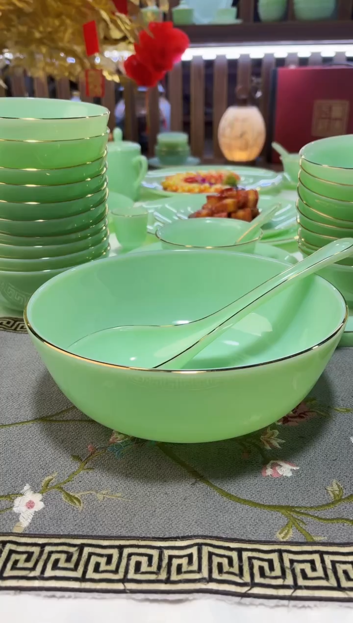 玉瓷 汤碗1个汤勺1个景德镇陶瓷