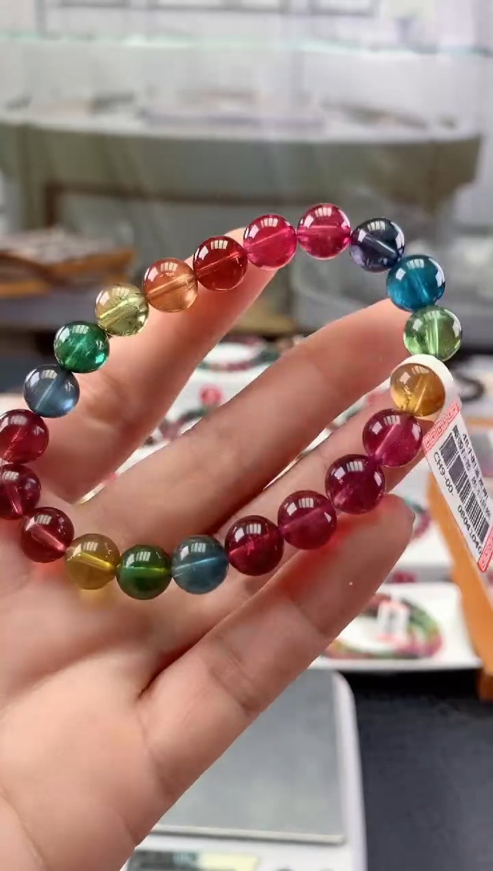 未镶嵌手串碧玺多样性发一条