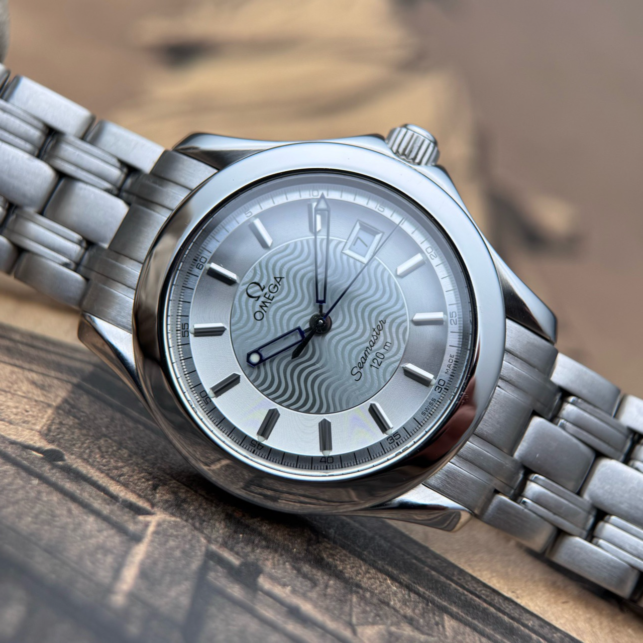 95新 Omega/欧米茄 海马/石英/公价11800/表径38mm/2511.31.00
